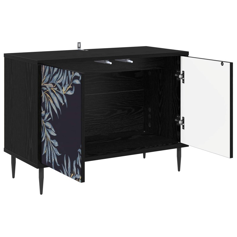 vidaXL Ντουλάπι TV DOKKUM 69 x 33 x 50,5 εκ. Μαύρη Δρυς