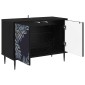 vidaXL Ντουλάπι TV DOKKUM 69 x 33 x 50,5 εκ. Μαύρη Δρυς