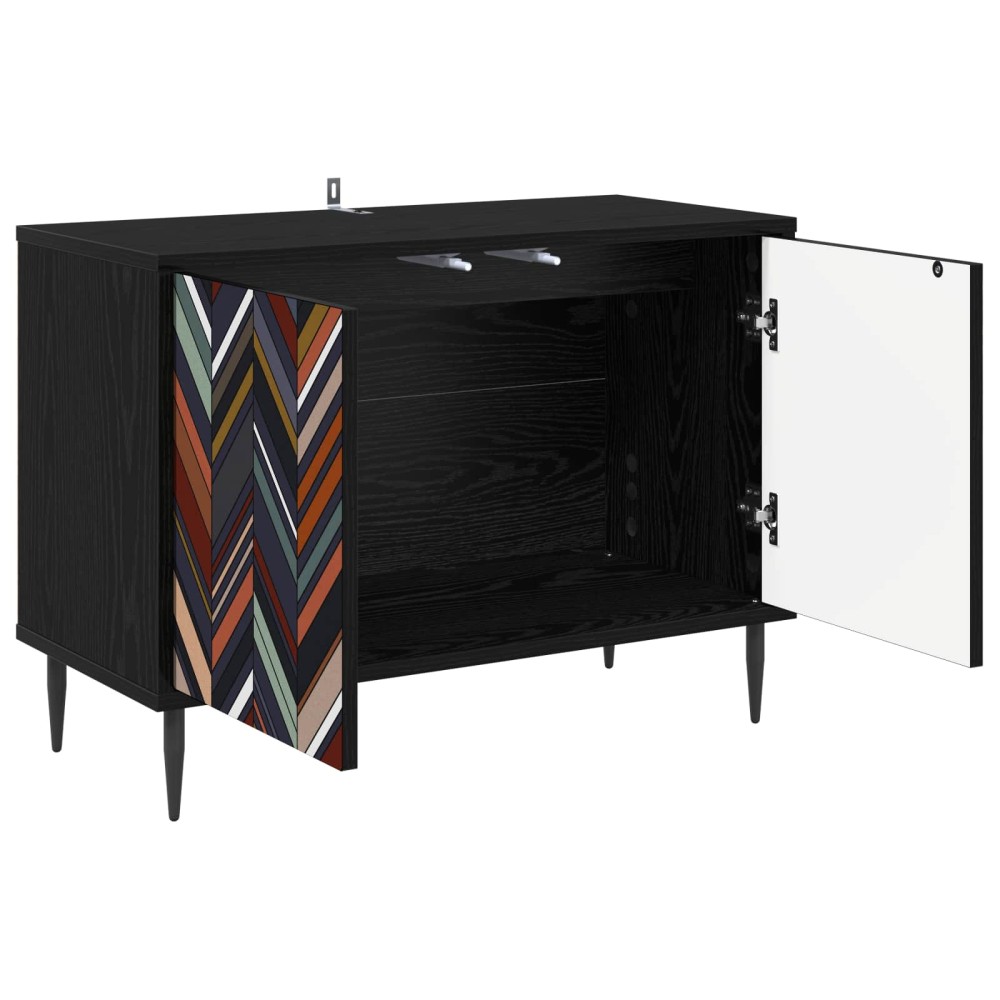 vidaXL Ντουλάπι TV OMMEN 69 x 33 x 50,5 εκ. Μαύρη Δρυς
