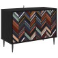 vidaXL Ντουλάπι TV OMMEN 69 x 33 x 50,5 εκ. Μαύρη Δρυς