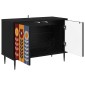 vidaXL Ντουλάπι TV ESSEN 69 x 33 x 50,5 εκ. Μαύρη Δρυς