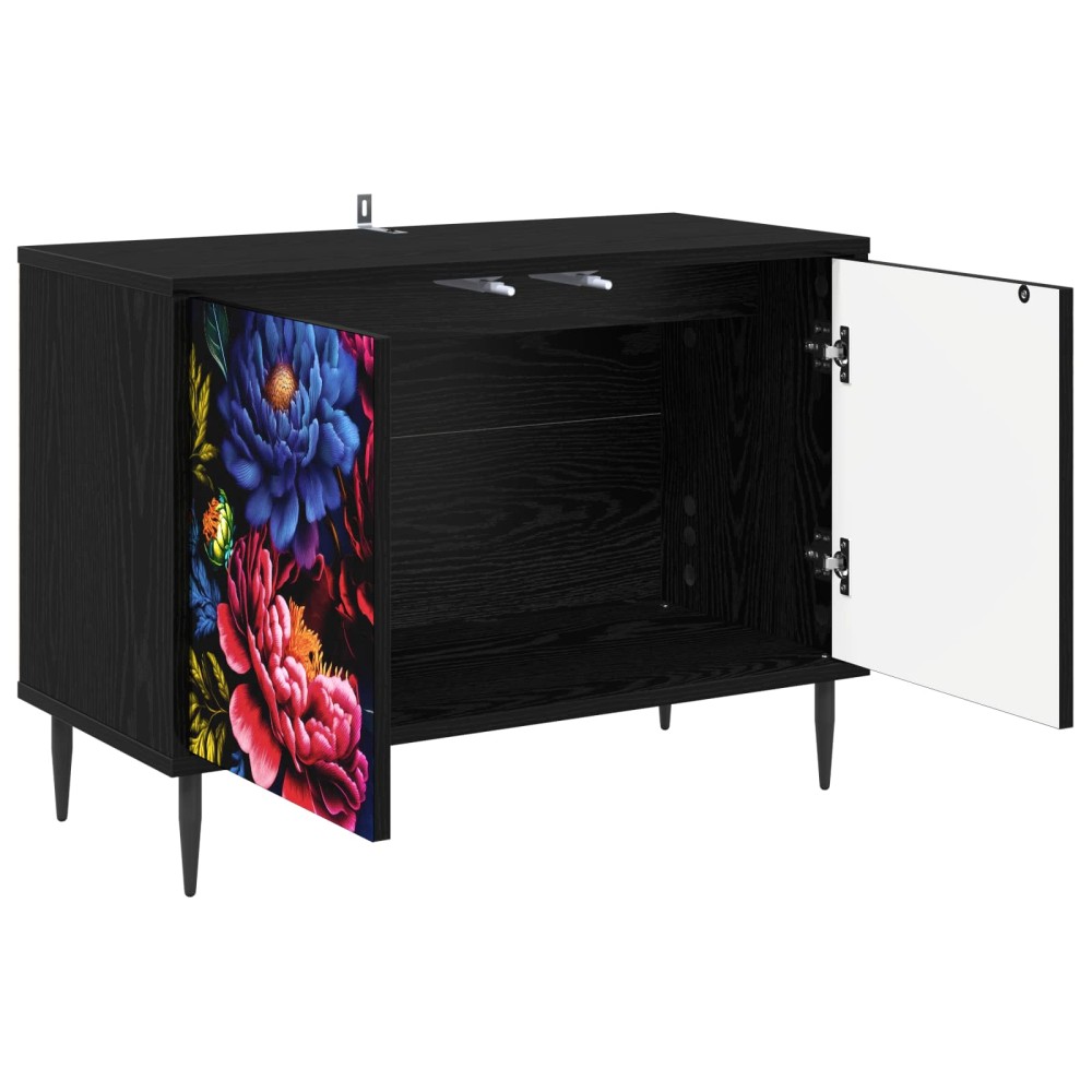 vidaXL Ντουλάπι TV KIEL 69 x 33 x 50,5 εκ. Μαύρη Δρυς