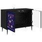 vidaXL Ντουλάπι TV MAINZ 69 x 33 x 50,5 εκ. Μαύρη Δρυς