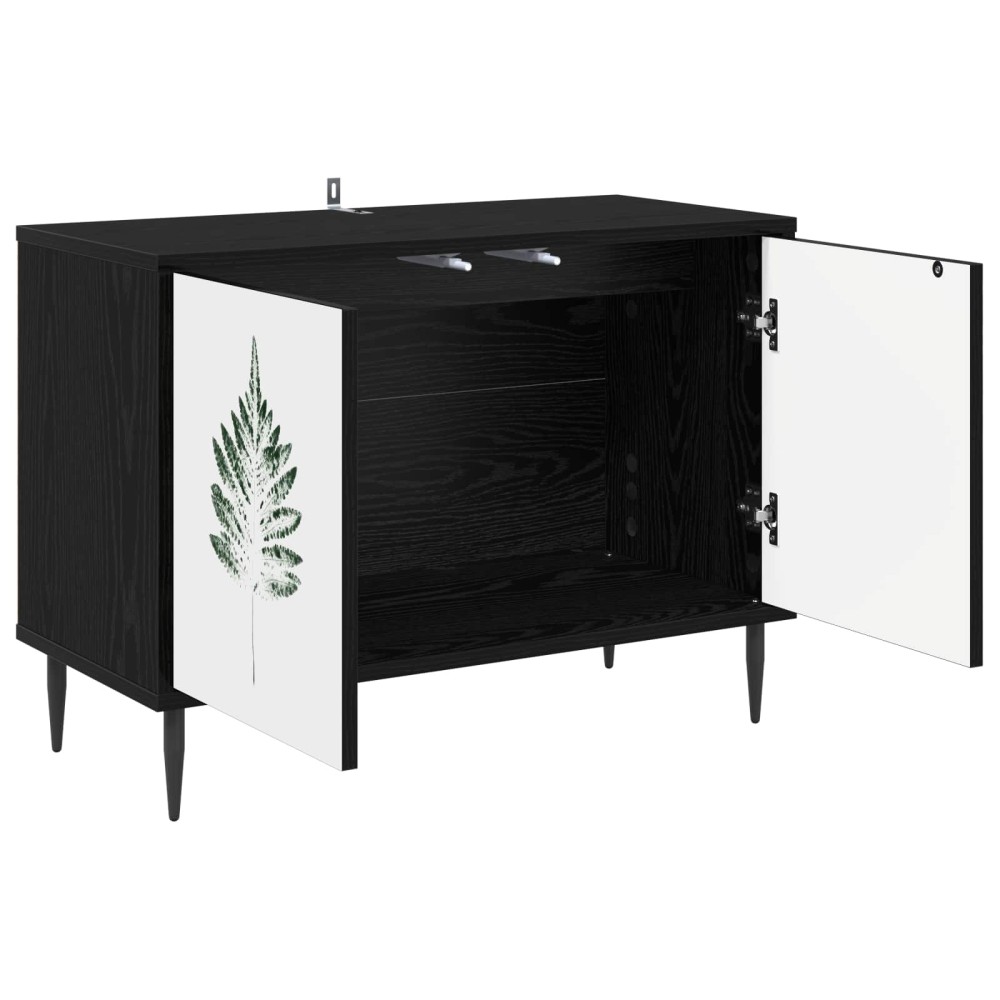 vidaXL Ντουλάπι TV HANAU 69 x 33 x 50,5 εκ. Μαύρη Δρυς