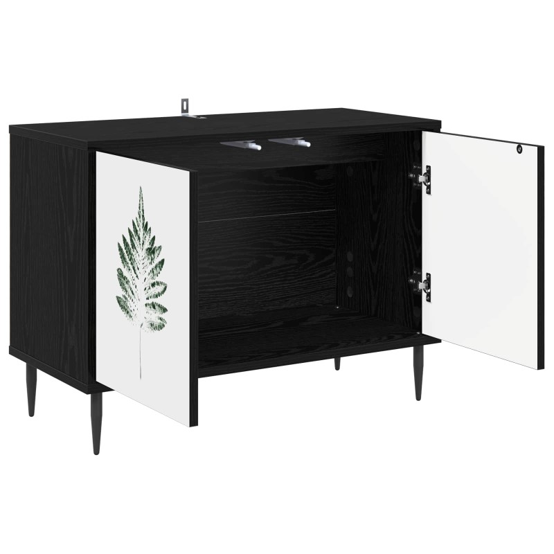 vidaXL Ντουλάπι TV HANAU 69 x 33 x 50,5 εκ. Μαύρη Δρυς