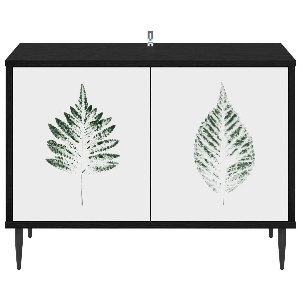 vidaXL Ντουλάπι TV HANAU 69 x 33 x 50,5 εκ. Μαύρη Δρυς