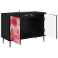 vidaXL Ντουλάπι TV AACHEN 69 x 33 x 50,5 εκ. Μαύρη Δρυς