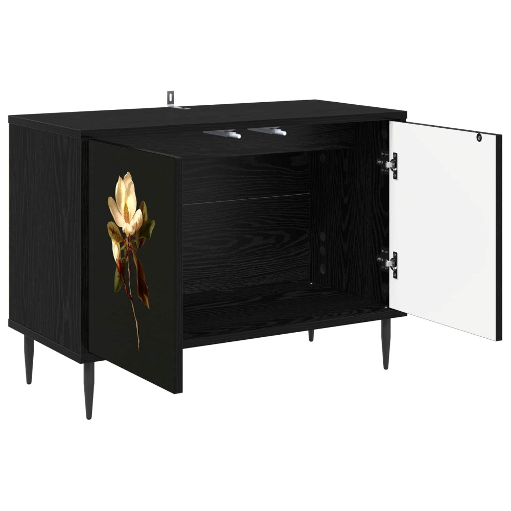 vidaXL Ντουλάπι TV BREMEN 69 x 33 x 50,5 εκ. Μαύρη Δρυς