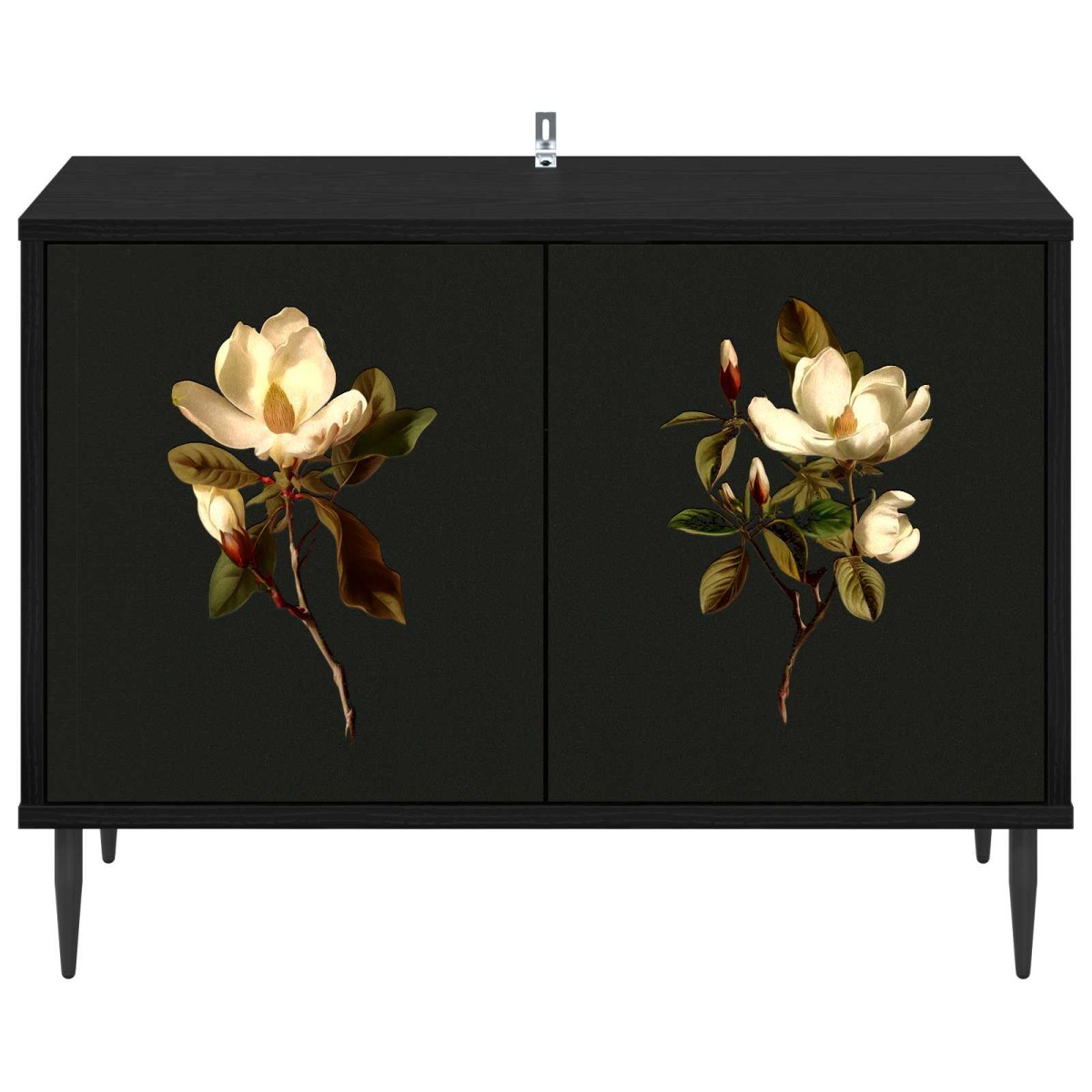 vidaXL Ντουλάπι TV BREMEN 69 x 33 x 50,5 εκ. Μαύρη Δρυς