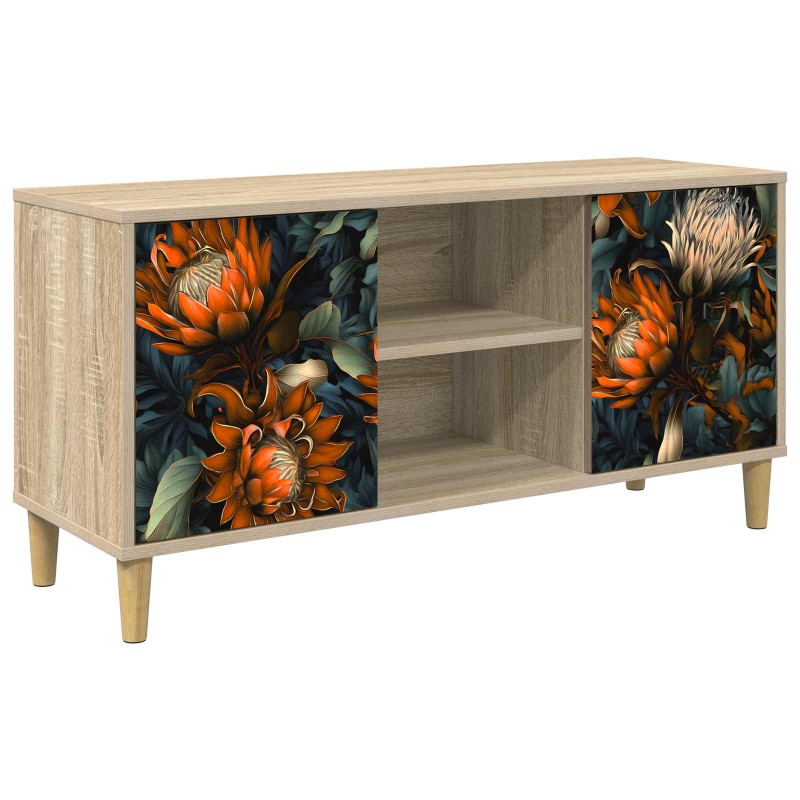 vidaXL Ντουλάπι TV LOCHEM 102 x 33 x 50 εκ. Sonoma Επεξεργασμένο Ξύλο