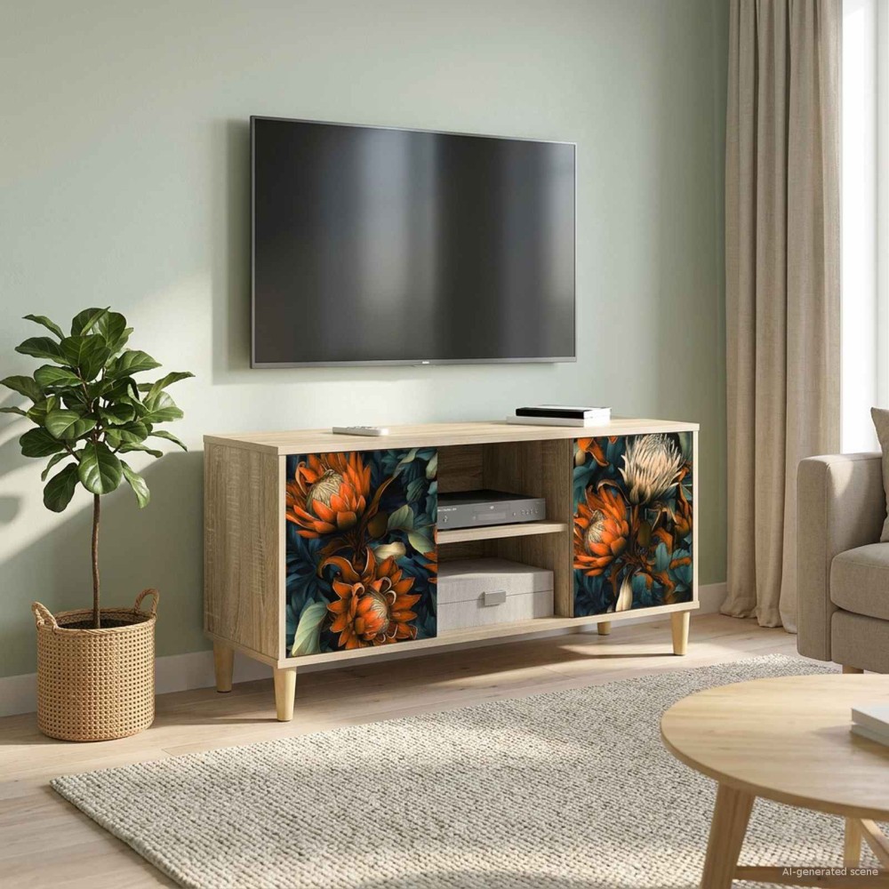 vidaXL Ντουλάπι TV LOCHEM 102 x 33 x 50 εκ. Sonoma Επεξεργασμένο Ξύλο