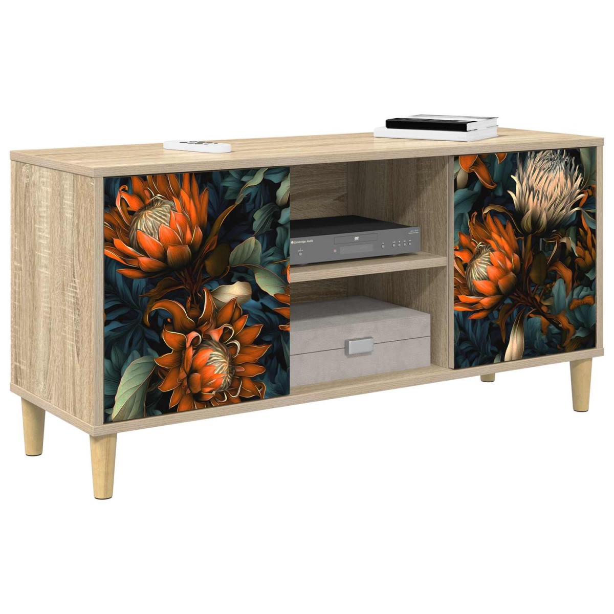 vidaXL Ντουλάπι TV LOCHEM 102 x 33 x 50 εκ. Sonoma Επεξεργασμένο Ξύλο