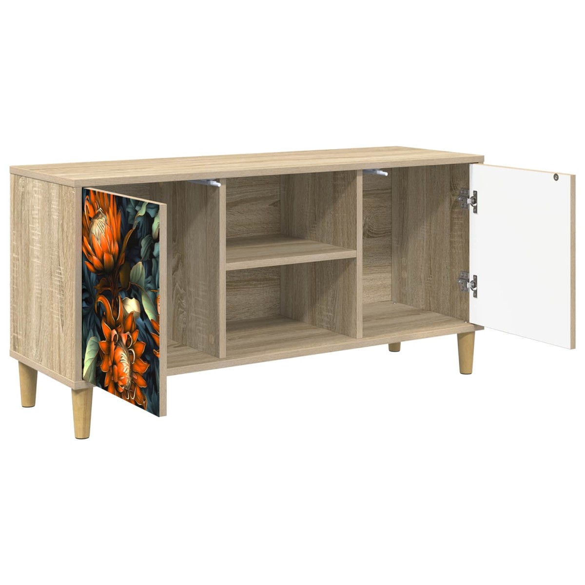 vidaXL Ντουλάπι TV LOCHEM 102 x 33 x 50 εκ. Sonoma Επεξεργασμένο Ξύλο