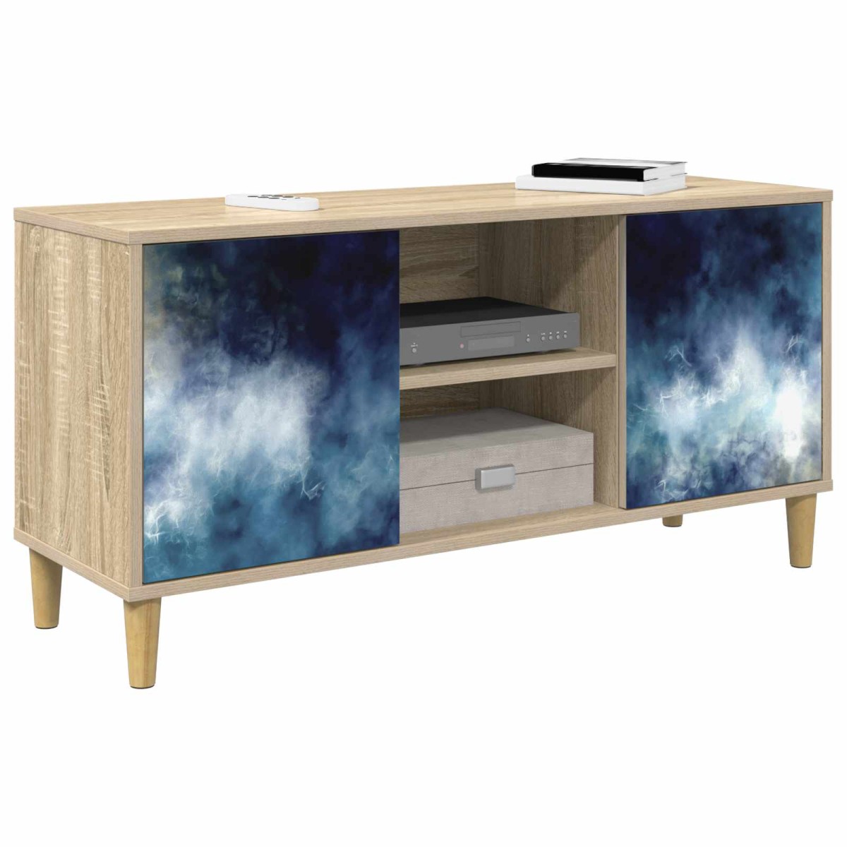 vidaXL Ντουλάπι TV RAALTE 102 x 33 x 50 εκ. Sonoma Επεξεργασμένο Ξύλο