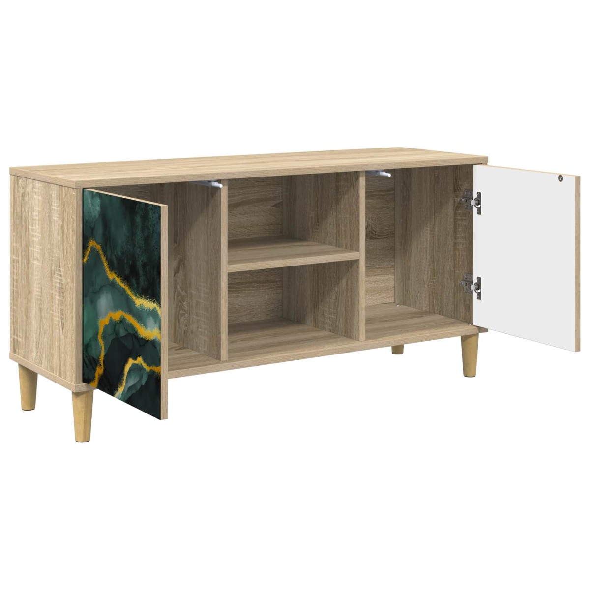 vidaXL Ντουλάπι TV WIJHE 102 x 33 x 50 εκ. Sonoma Επεξεργασμένο Ξύλο