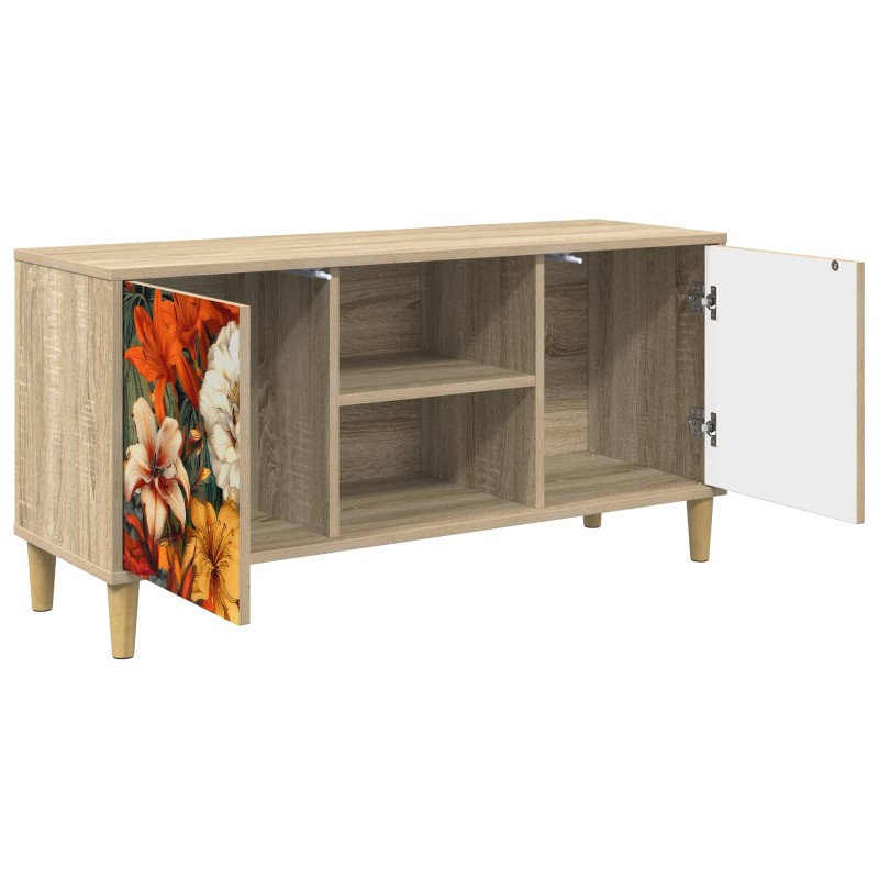 vidaXL Ντουλάπι TV GENNEP 102 x 33 x 50 εκ. Sonoma Επεξεργασμένο Ξύλο