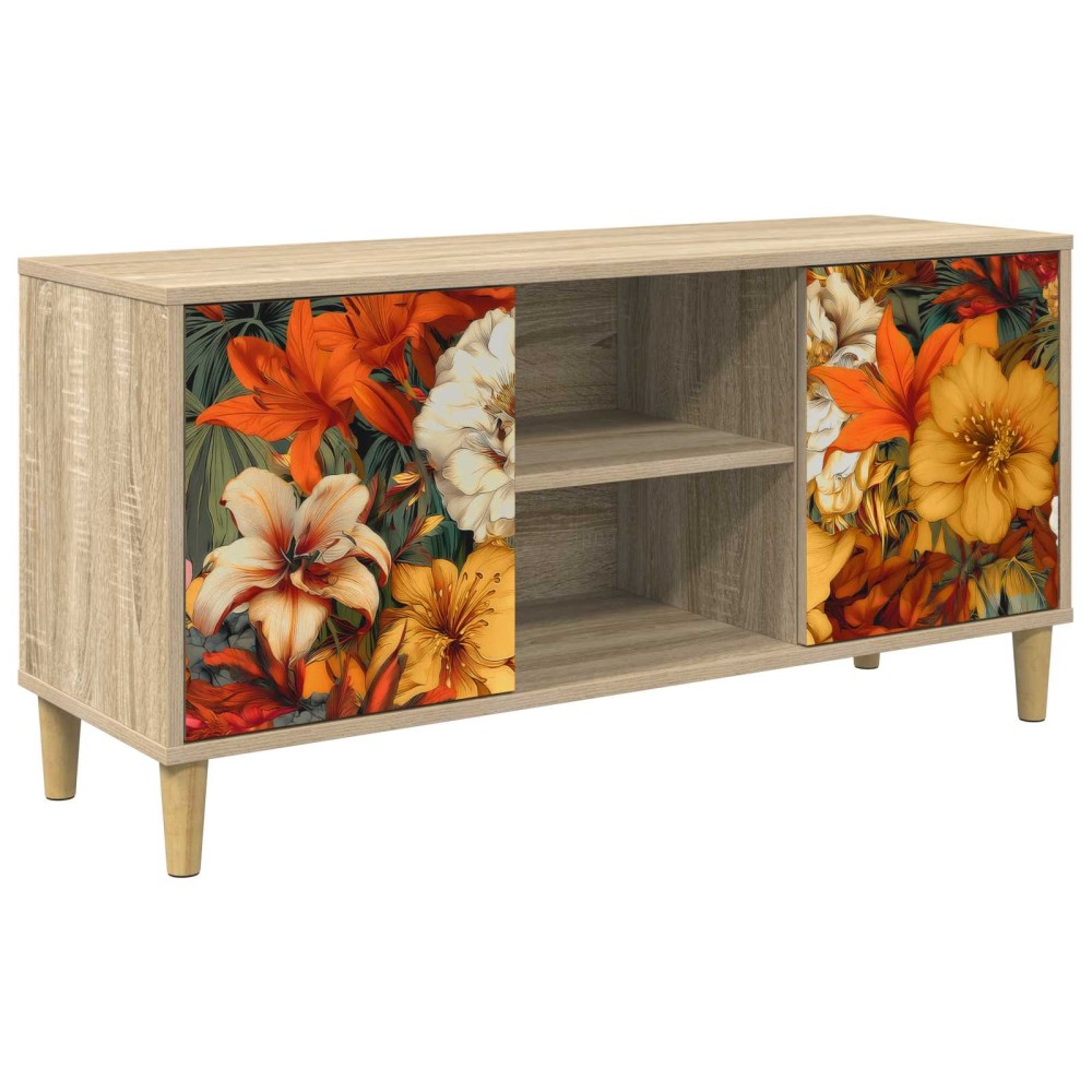 vidaXL Ντουλάπι TV GENNEP 102 x 33 x 50 εκ. Sonoma Επεξεργασμένο Ξύλο