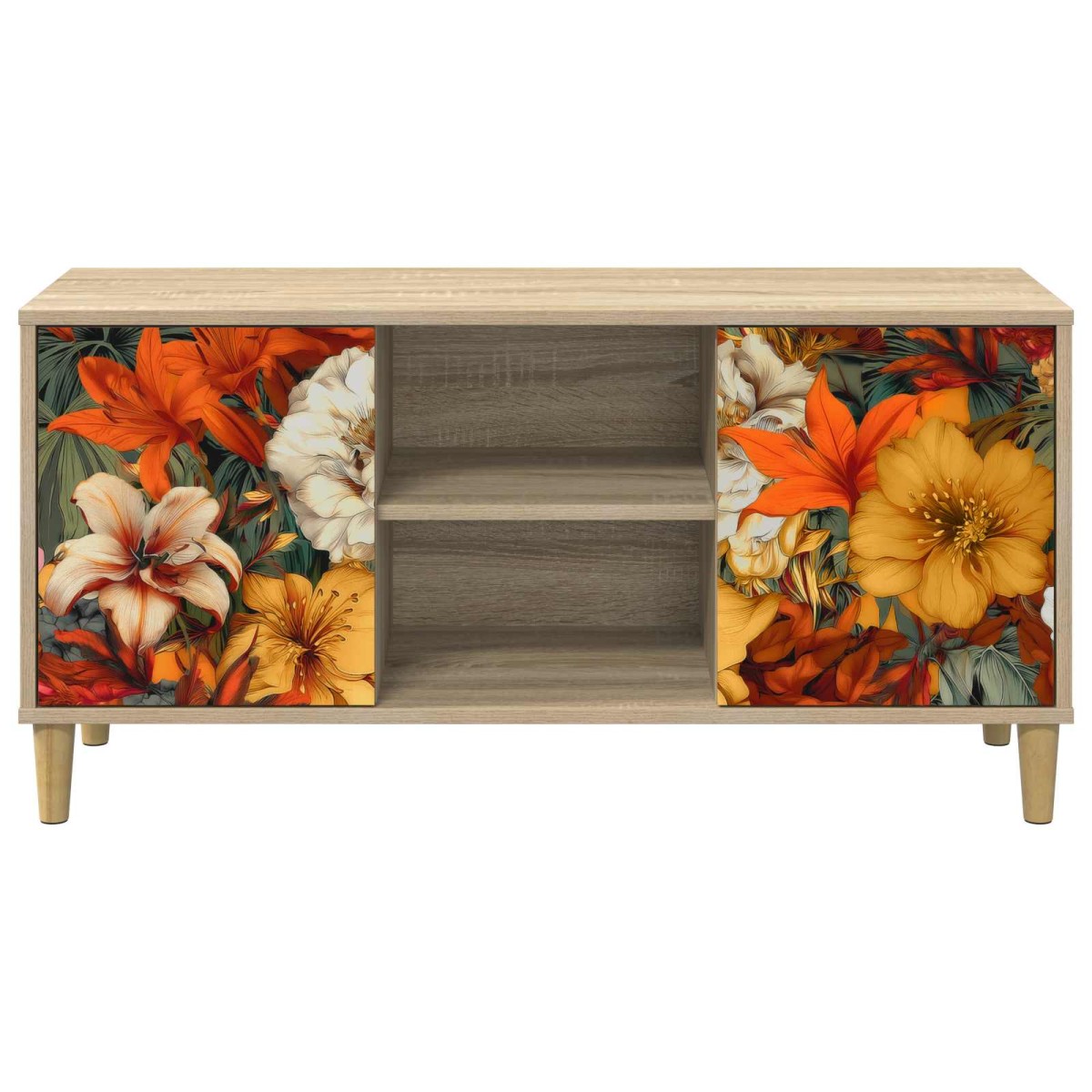 vidaXL Ντουλάπι TV GENNEP 102 x 33 x 50 εκ. Sonoma Επεξεργασμένο Ξύλο