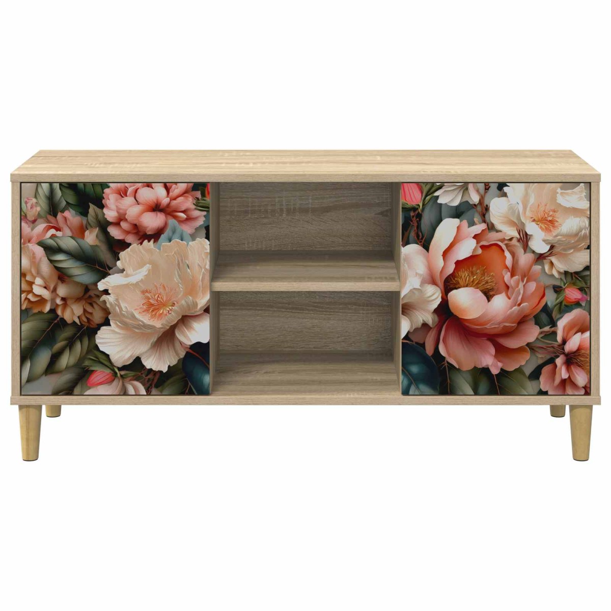 vidaXL Ντουλάπι TV BORNE 102 x 33 x 50 εκ. Sonoma Επεξεργασμένο Ξύλο