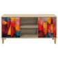 vidaXL Ντουλάπι TV HEESCH 102 x 33 x 50 εκ. Sonoma Επεξεργασμένο Ξύλο