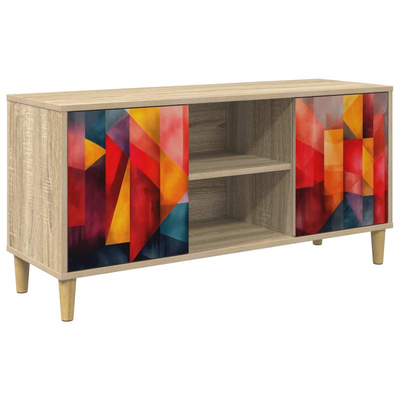 vidaXL Ντουλάπι TV HEESCH 102 x 33 x 50 εκ. Sonoma Επεξεργασμένο Ξύλο