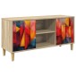 vidaXL Ντουλάπι TV HEESCH 102 x 33 x 50 εκ. Sonoma Επεξεργασμένο Ξύλο