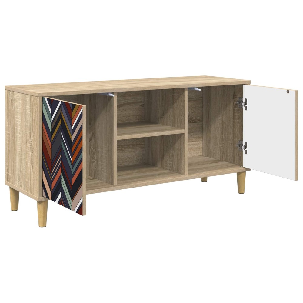vidaXL Ντουλάπι TV OMMEN 102 x 33 x 50 εκ. Sonoma Επεξεργασμένο Ξύλο