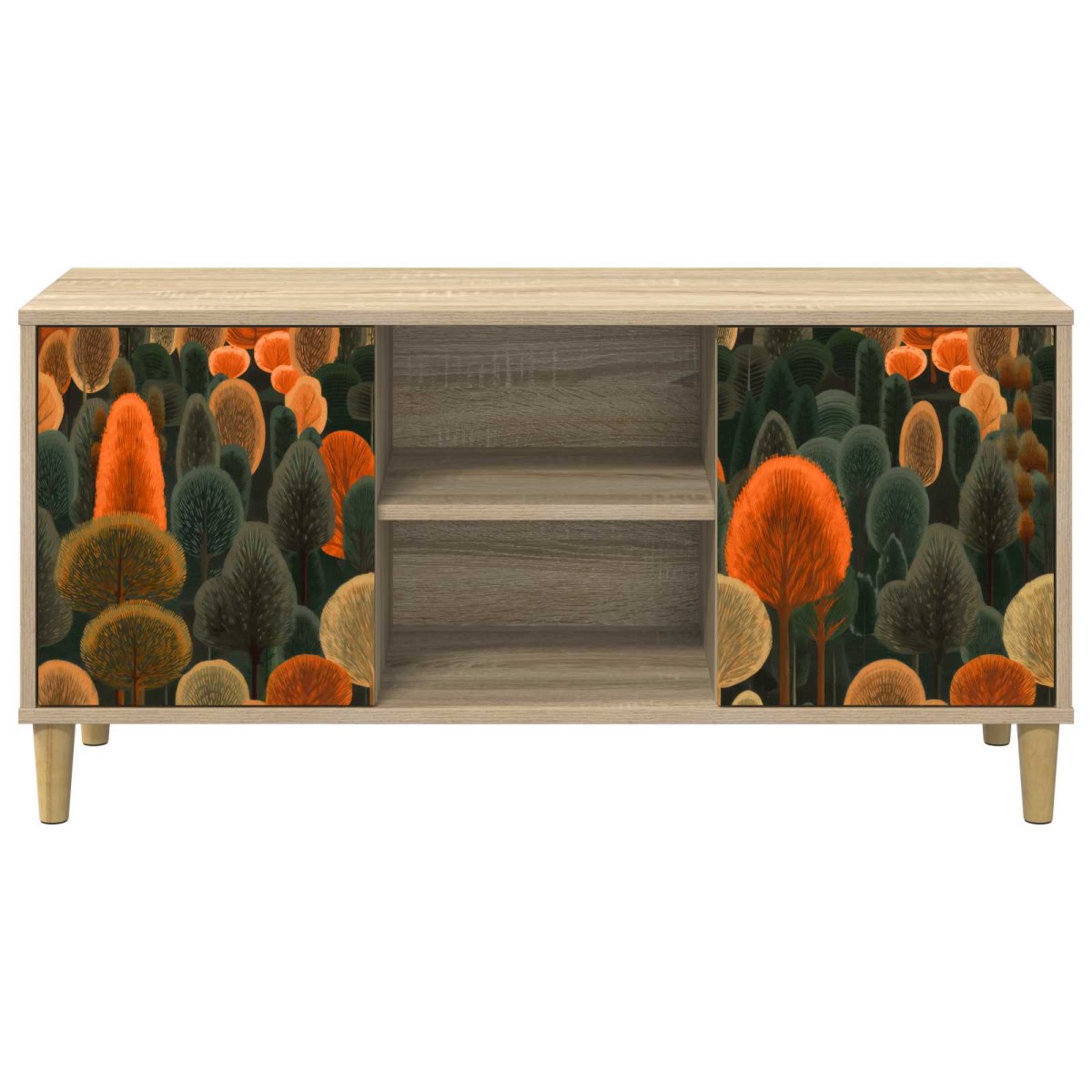vidaXL Ντουλάπι TV ZAANDAM 102 x 33 x 50 εκ. Sonoma Επεξεργασμένο Ξύλο