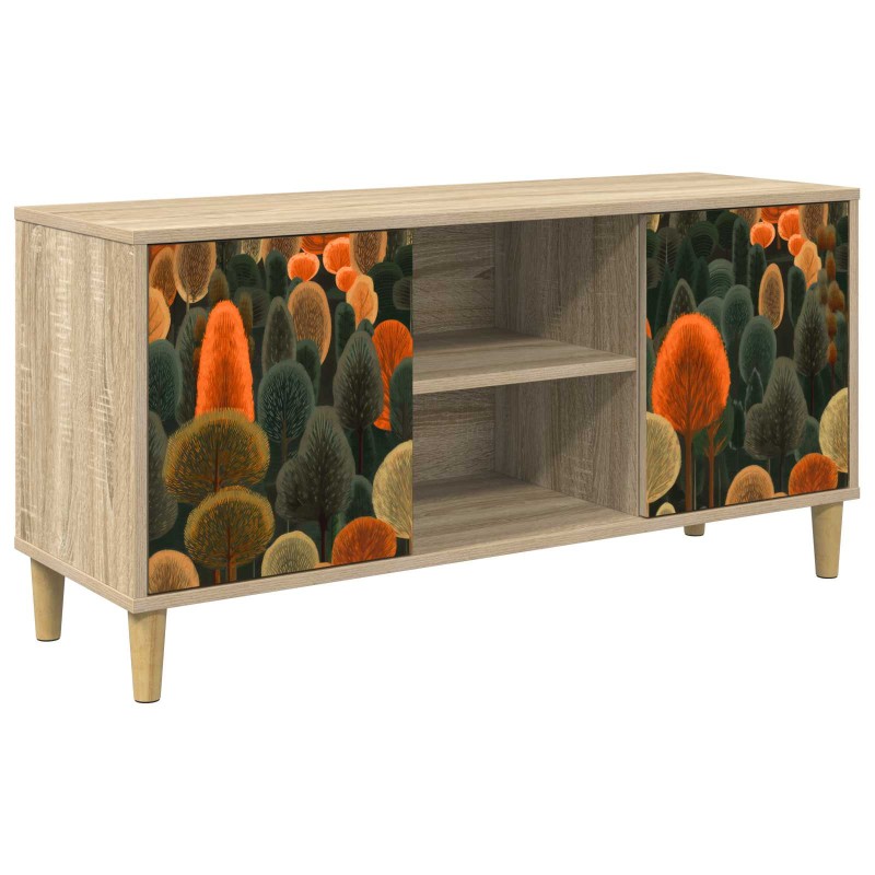 vidaXL Ντουλάπι TV ZAANDAM 102 x 33 x 50 εκ. Sonoma Επεξεργασμένο Ξύλο