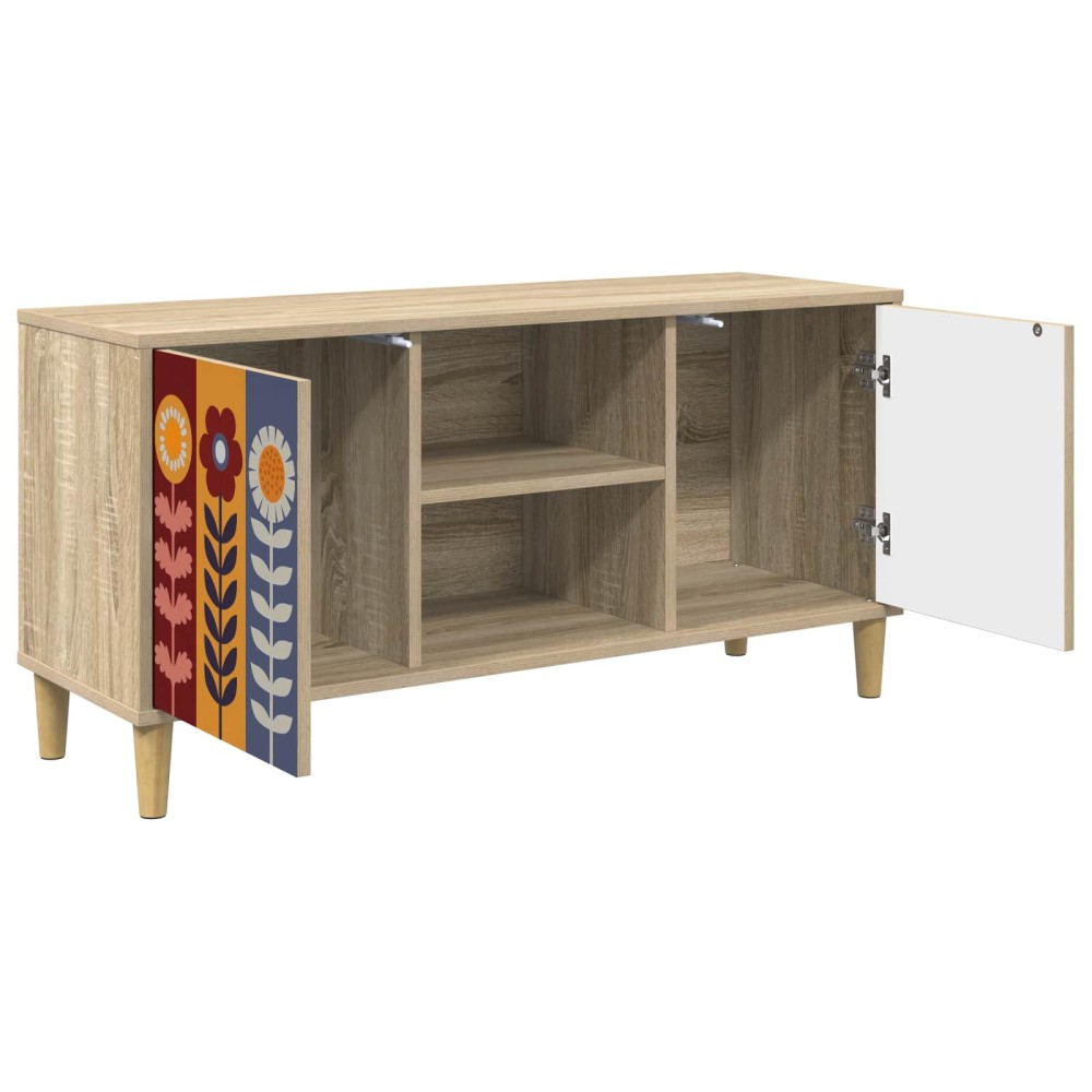 vidaXL Ντουλάπι TV ESSEN 102 x 33 x 50 εκ. Sonoma Επεξεργασμένο Ξύλο