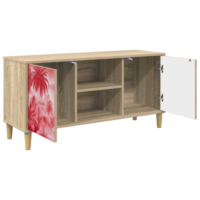 vidaXL Ντουλάπι TV AACHEN 102 x 33 x 50 εκ. Sonoma Επεξεργασμένο Ξύλο