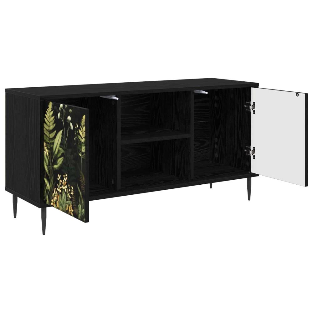 vidaXL Ντουλάπι TV RHENEN 102 x 33 x 51 εκ Μαύρη Δρυς