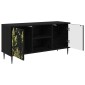 vidaXL Ντουλάπι TV RHENEN 102 x 33 x 51 εκ Μαύρη Δρυς