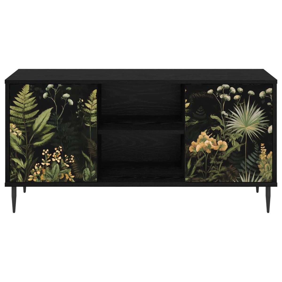 vidaXL Ντουλάπι TV RHENEN 102 x 33 x 51 εκ Μαύρη Δρυς
