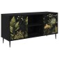 vidaXL Ντουλάπι TV RHENEN 102 x 33 x 51 εκ Μαύρη Δρυς