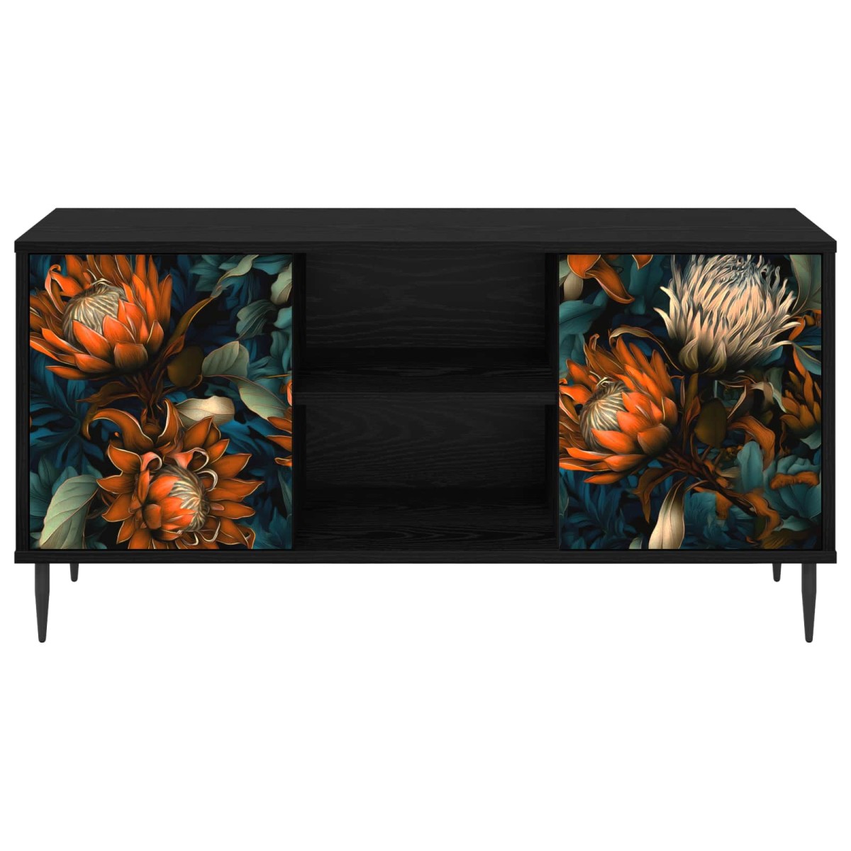vidaXL Ντουλάπι TV LOCHEM 102 x 33 x 51 εκ Μαύρη Δρυς