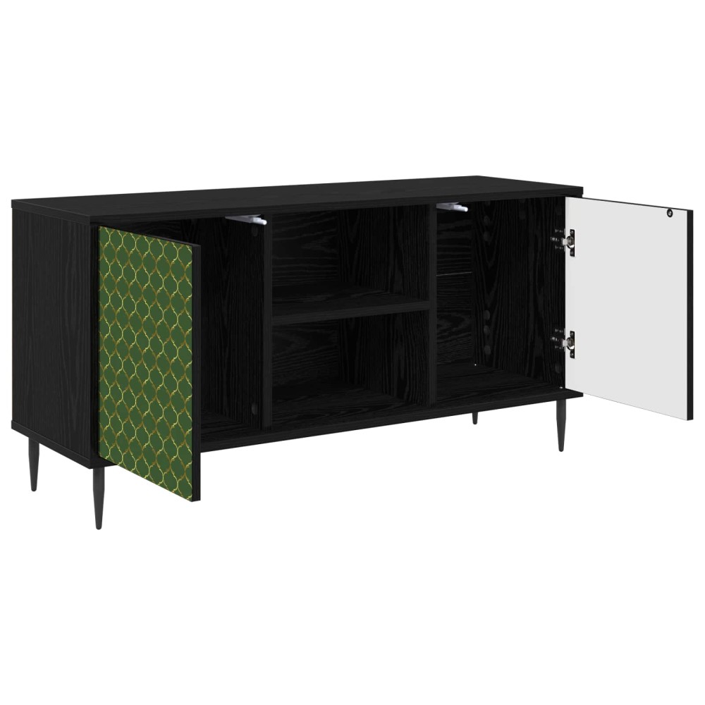 vidaXL Ντουλάπι TV GELEEN 102 x 33 x 51 εκ Μαύρη Δρυς