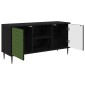 vidaXL Ντουλάπι TV GELEEN 102 x 33 x 51 εκ Μαύρη Δρυς