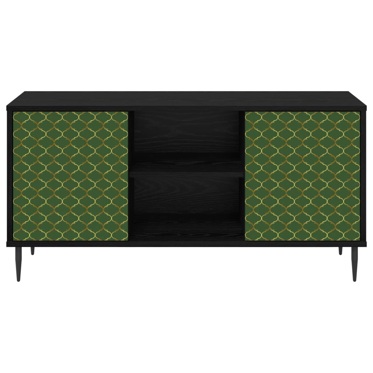 vidaXL Ντουλάπι TV GELEEN 102 x 33 x 51 εκ Μαύρη Δρυς