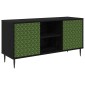 vidaXL Ντουλάπι TV GELEEN 102 x 33 x 51 εκ Μαύρη Δρυς