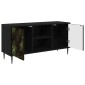 vidaXL Ντουλάπι TV ELBURG 102 x 33 x 51 εκ Μαύρη Δρυς