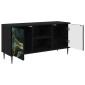 vidaXL Ντουλάπι TV WIJHE 102 x 33 x 51 εκ Μαύρη Δρυς