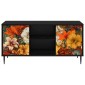 vidaXL Ντουλάπι TV GENNEP 102 x 33 x 51 εκ Μαύρη Δρυς