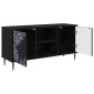 vidaXL Ντουλάπι TV DOKKUM 102 x 33 x 51 εκ Μαύρη Δρυς
