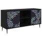 vidaXL Ντουλάπι TV DOKKUM 102 x 33 x 51 εκ Μαύρη Δρυς