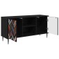 vidaXL Ντουλάπι TV OMMEN 102 x 33 x 51 εκ Μαύρη Δρυς