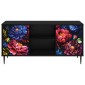 vidaXL Ντουλάπι TV KIEL 102 x 33 x 51 εκ Μαύρη Δρυς Επεξεργασμένο Ξύλο