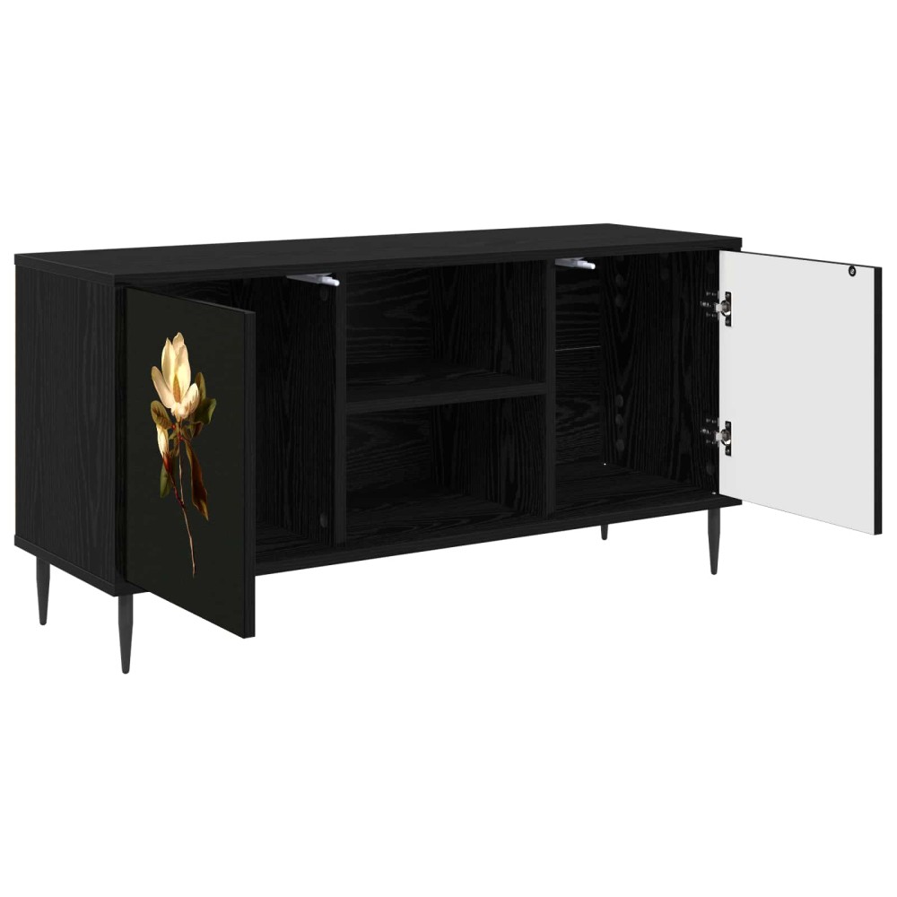 vidaXL Ντουλάπι TV BREMEN 102 x 33 x 51 εκ Μαύρη Δρυς