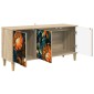 vidaXL Ντουλάπι TV LOCHEM 102 x 33 x 50 εκ. Sonoma Επεξεργασμένο Ξύλο