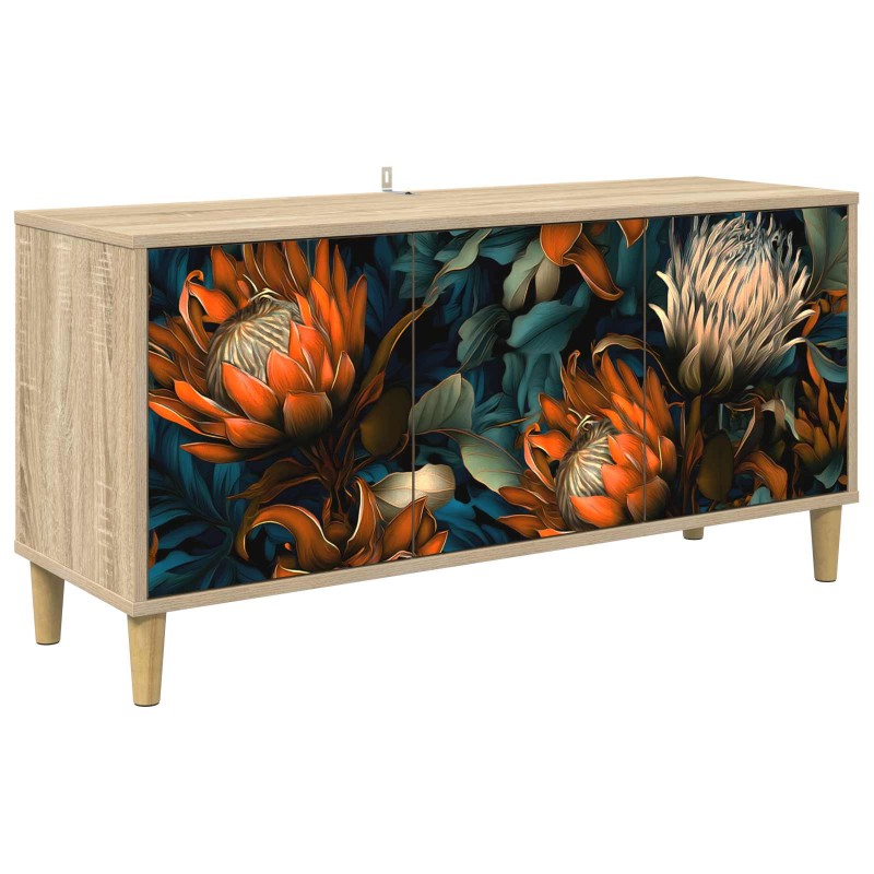 vidaXL Ντουλάπι TV LOCHEM 102 x 33 x 50 εκ. Sonoma Επεξεργασμένο Ξύλο